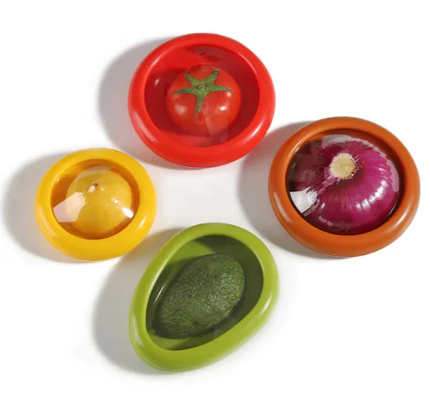 Boîtes de rangement réutilisables en silicone pour fruits et légumes