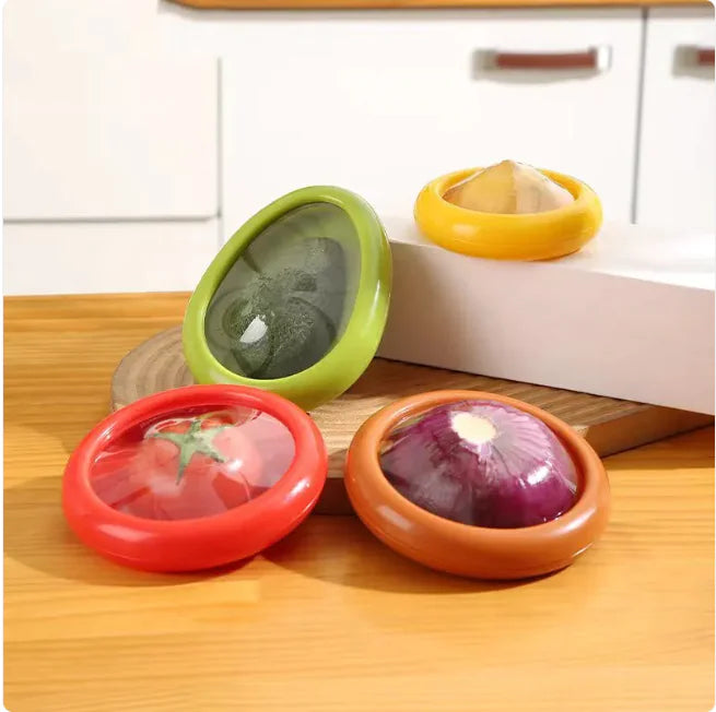 Boîtes de rangement réutilisables en silicone pour fruits et légumes